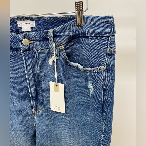 Good American, Good Classic Straight Leg Denim, BNWT - Picture 3 of 6